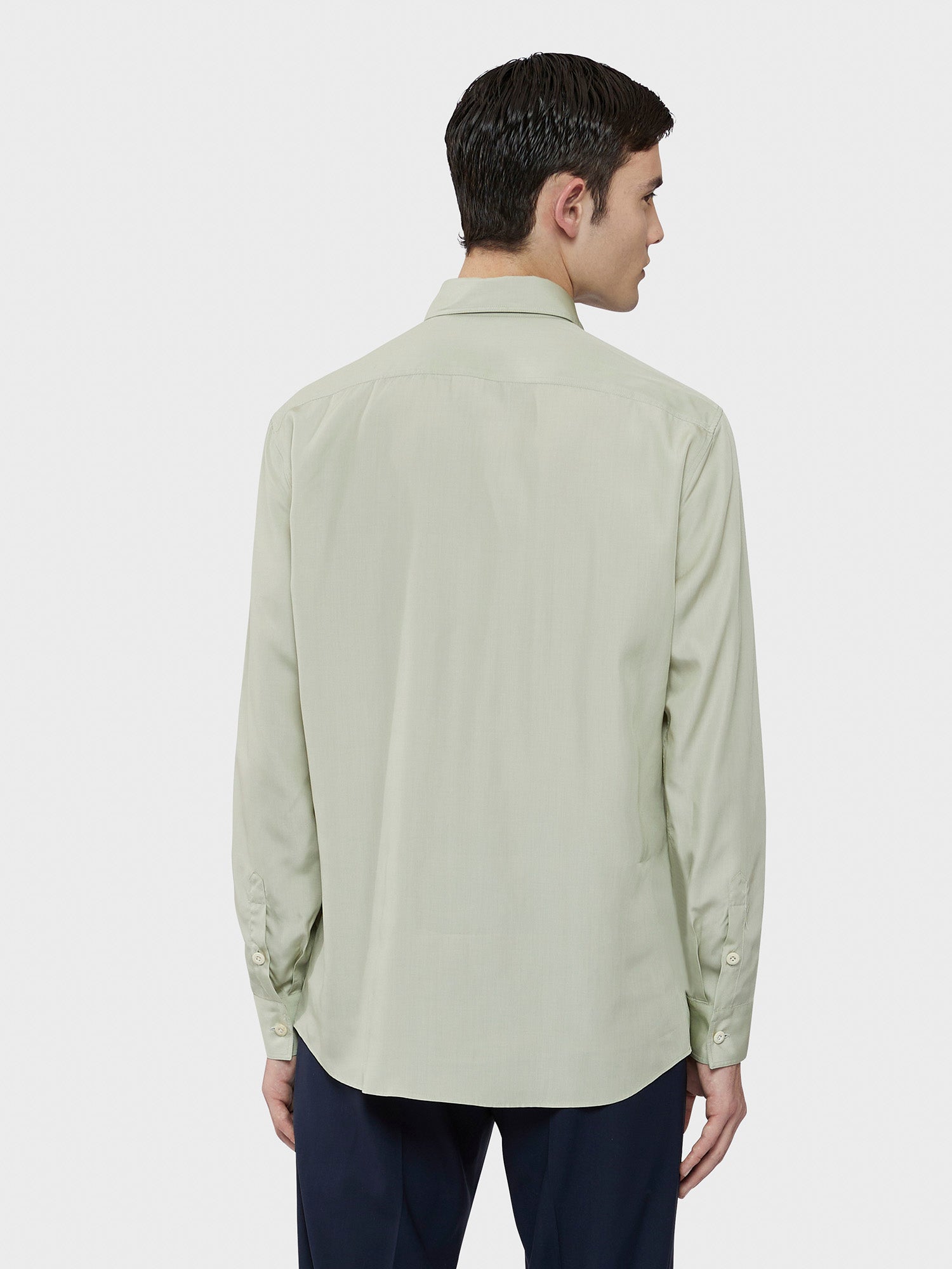 Caruso - Sage green tencel shirt Caruso - Sage green tencel shirt